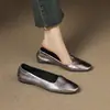 La Textura de Piel de Oveja es Tan Hermosa, Estilo Francés, Súper Suaves, Perfectas para el Trayecto Diario, Zapatos Planos Slip-On de Suela Suave Estilo Nuevo