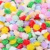 Resina No Porosa Color Mixto Aleatorio Cuentas de Flor Pequeña Kit de Materiales para Pulsera Collar de Joyería Hecho a Mano DIY
