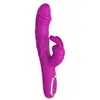 Vibrador de Coelho de Cabeça Dupla, Masturbador Orgásmico com Vibração Forte, Brinquedo Sexual para Adultos, Vibrador de Provocação Orgásmica Instantânea