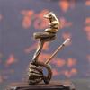 [Gran descuento] Quemador de incienso decorativo con forma de rana para el hogar, quemador de incienso de sándalo y agar para interiores, quemador de incienso decorativo para la ceremonia del té.