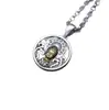 Colar com Pingente de Buda Pequeno Fofo Personalidade Vintage Fosco Prata S925 Joias de Prata Atacado