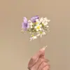 Grampo de Cabelo Artificial com Arranjo Floral Estilo Floresta para Mulheres, Acessório de Cabelo Qipao Fresco e Moderno, Doce Flor de Cabelo Grampo Ornamento de Cabelo