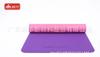 Tapete de fitness de PVC Espuma Ecologicamente Correto Duas cores Dupla Face Tapete de Yoga em Relevo Multifuncional Tapete Esportivo Impresso LOGO
