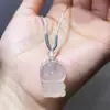 Colgante Natural de Hielo de Jade de Alta Calidad de Bebé Dragón para Hombres y Mujeres, Hebilla de Dragón, Cabeza de Dragón, Colgante de Ágata Blanca y Jade, Adorno de Jade, Suministro en Vivo