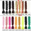 Tendencia Cuerda de Color para Rastas de Seda de Alta Temperatura Trenza de Cabello de un Solo Color Peluca de Rastas Trenzas Jumbo para Niños Cabello