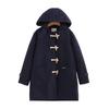 Abrigo Duffle estilo universitario de invierno 2024 abrigo JK acolchado de algodón con capucha de longitud media