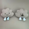 Accesorios de Peluche de Nube Lindos de Dibujos Animados Estilo Japonés Creativos Accesorios de Nube Blanca con Cara Sonriente Accesorios para Ropa Accesorios para el Cabello Venta al por Mayor