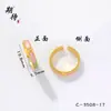 Anillo Dorado de Larga Duración para Mujer al por Mayor, Estilo Vintage con Acabado de Alta Gama, Incrustado con Diamantes, Nudo de Lazo Único, Diseño Floral, Palabras Auspiciosas, Anillo Ajustable
