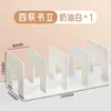 Suporte de livro de acrílico transparente para mesa de estudante armazenamento de mesa suporte para livros porta-livros mesa escritório papelaria armazenamento estante de livros atacado