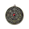 Nuevo Popular Colgante de la Suerte Creativo Collar Redondo Souvenir de Viaje para Hombres y Mujeres Colgante de Estatua de Buda 4cm