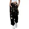 Pantalones Casuales de Mujer para Cuatro Estaciones, Pantalones Deportivos Sueltos de Cintura Alta, Pantalones Modernos de Longitud Tobillera con Estampados de Animales Coloridos para Mujer