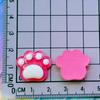 Horquilla transparente con forma de garra de gato o de perro, con forma de huella, para el pelo, hecha a mano, con pegamento, para funda de teléfono, accesorios de resina