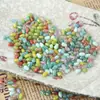 Venta al por mayor de cuentas de vidrio vintage tipo lágrima Picasso de 4x6 mm para materiales de pulseras y collares hechos a mano para DIY