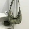 Bolsa de Dumpling Simples Casual Leve Novo Estilo 2026 Bolsa de Ombro Único Transversal para Estudantes do Sexo Feminino para Aula e Deslocamento