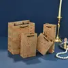 Bolsa de regalo tipo tote con patrón de Dunhuang estilo chino y juego de caja de regalo, estilo étnico retro, perfecta como recuerdo, bolsa de papel, caja de joyería, venta al por mayor