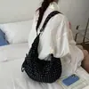 Bolso Bandolera de Lunares Fresco y Sencillo de Nuevo Estilo con Diseño Único, Bolso de Hombro Plegado, Bolso Versátil de Gran Capacidad para Viajes Diarios para Niñas