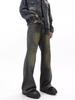 Jeans masculino de estilo hiphop americano, com lavagem desgastada, moda outono, marca, vibe high street, casual, combina com tudo, calça reta longa