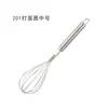 Batedor de Ovos de Aço Inoxidável Batedor Manual de Ovos Batedor de Creme para Panificação Doméstica Ferramenta de Cozinha