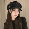 Baiyi Sombrero Nube Personalizado Otoño e Invierno Celebridad de Internet Estilo Coreano Sombrero de Pintor Plegado El Más Fácil de Combinar para Mujer Boina Sombrero Nuevo