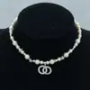 Collar Estilo Chanel, Accesorio Pequeño Chanel Doble C Letra Forma de Corazón Estrella de Cinco Puntas, Nuevo Modelo de Collar Estilo Chanel Totalmente Incrustado con Diamantes para Mujer