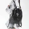 Bolso Multifuncional de Doble Hombro y un Solo Hombro para Mujer de Universidad Nueva, Bolso de Mano Cruzado Chrome Hearts, Bolso Cubo con Cordón de Gran Capacidad