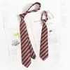 Jk Estilo Preppy Gravata Camisa Feminina Listras Vermelhas Retrô Preguiçoso Decoração Livre dk Gravata de Mão Acessórios Masculinos Moderno