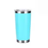 Taza de coche transfronteriza de 20 oz, taza aislada al vacío de doble pared de acero inoxidable 304, cubo de hielo portátil para coche al aire libre, venta al por mayor