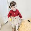 [colección anual de ropa] ropa para niños 24 años invierno nuevo ropa roja de año nuevo para niños bebé cálido ropa anual
