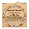 Pulsera de Amazon Transfronteriza Vintage Desgastada con Cuentas Estilo Versátil de Moda Pulsera Regalo para Mamá o Novia Para Usar en Apilamiento