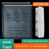 Saco de embalagem para suéter acolchoado de algodão Saco de armazenamento com zíper de PE 10 sacos plásticos transparentes tipo seda mensagem de aviso saco com fecho zip 50 * 60cm