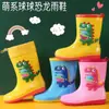 Botas de lluvia para niños, botas de lluvia antideslizantes para bebés, niñas, estudiantes, niños pequeños, zapatos de agua impermeables para niños, zapatos de goma para mujeres