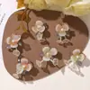 Original Novo Estilo Chinês Gradiente Florzinhas Contas de Cristal Folha de Lótus DIY Acessórios para Brincos Grampo de Cabelo Flor de Sapato Floresta de Verão