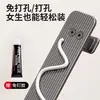Gancho adhesivo sin perforación para colgar ropa detrás de la puerta del dormitorio, estante de almacenamiento multifuncional de aluminio espacial, perchero para abrigos y sombreros