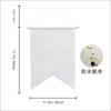 Bandera Blanca Decorativa Personalizada en Blanco Bandera de Fieltro para Almacenamiento de Insignias Bandera de Lona Impermeable Bandera de Lona