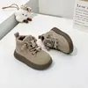 Algodão de neve tamanhos 27-31 algodão grande sapatos esportivos infantis sapatos de menino sola macia sapatos para bebê andar sapatos de neve infantis