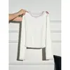 Camiseta de manga larga redonda con costuras de contraste verdes estilo coreano para mujer, top de diseño ajustado para otoño