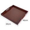 Bandeja de Té Estilo Japonés Plástico Imitación Madera Rectangular Doméstica Imitación Madera Madera Maciza Bandeja para Barbacoa Bandeja para Taza de Agua Juego de Té Portavelas