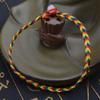 Pulsera trenzada de cuerda colorida hecha a mano para niños Producto terminado DIY Festival del Bote del Dragón Cuerda Roja Cuerda Lisa Pulsera de Regalo Hilo Coreano Regalo