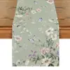 Camino de Mesa de Verano Transfronterizo Estilo Océano Mantel Estampado de Limón y Girasol Camino de Mesa Cubierta para Mesa de Café Mesa de Comedor Bandera