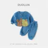 Novedades 10% de descuentoColección Dudu Home Conjuntos de Ropa de Casa para Niños Pijamas de Otoño para Niños y Niñas