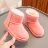 Botas de Nieve para Niños al por Mayor Comercio Exterior 2025 Nuevo Estilo Invierno Niños y Niñas Zapatos de Algodón Felpa Engrosada Cálidas Botas de Nieve para Niños
