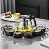 Tetera Engrosada de Gran Capacidad para Preparar Té Hogareña Flor Fruta Tetera Separador de Té Separador de Agua Tetera Juego de Té Taza de Té Antiexplosión