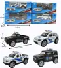 Coche de Policía de Aleación con Retroceso Modelo Juguete para Niños Coche de Juguete Luz Música Camioneta Deslizante Coche de Policía Exhibición Juguete Decorativo