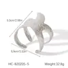 Pulseira de Aço Inoxidável Estilo Ins Europeu e Americano Banhada a Ouro 18K Pulseira Aberta Sem Desbotamento Pulseira de Aço Titânio Pulseira de Alta Qualidade Feminina