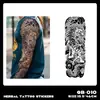 Pegatinas de Tatuaje Herbales de Brazo Completo Transfronterizas, Impermeables, de Larga Duración, No Reflectantes, Diseños de Tatuajes Realistas para Manos, Brazo de Flores, Brazo de Flor de Cerezo, Estilo Tradicional