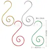 Gancho S de decoración para árbol de Navidad de 50 mm Gancho espiral en espiral para bola de Navidad Gancho S para calcetín de Navidad transfronterizo
