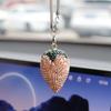 Ai Ching Transfronterizo Cereza Fresa Interior de Coche Colgante de Pedrería Decoración de Coche Suministros para Automóvil Colgante