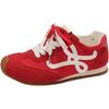 Zapatos de Entrenamiento Morados para Mamá con Cuero Genuino para Mujer Primavera 2025 Nuevos Zapatos Deportivos Casuales Planos Versátiles Zapatos de Forrest Gump