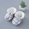 Zapatos de Algodón para Bebé Calcetines de Algodón Zapatos de Invierno para Recién Nacidos y Niños Pequeños Zapatos Gruesos Forrados de Felpa con Suela Suave para Niños y Niñas