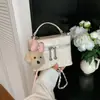 Comercio exterior estilo coreano transfronterizo bordado de rombos hilo para mujer 2026 nuevo estilo moderno rombos cadena bandolera bolso de hombro bolso pequeño cuadrado de mano